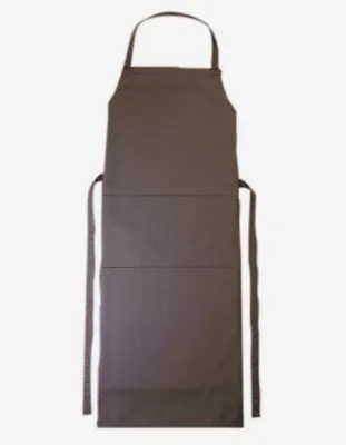 Produktbild von CG Workwear 00130-01 | Latzschürze Verona 110 x 75 cm - Waschbar bis 95 °C - Farbe: Taupe - Größe: 110 x 75 cm
