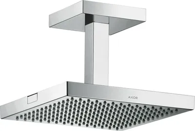 Productafbeelding van Hansgrohe Axor Starck douchekop, 240x240mm, chroom, met inbouwstuk voor plafondmontage