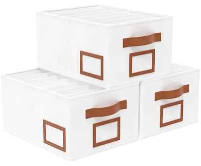 Obrázok produktu pre 3-dielny úložný systém do zásuviek – organizér na oblečenie s priehradkami
