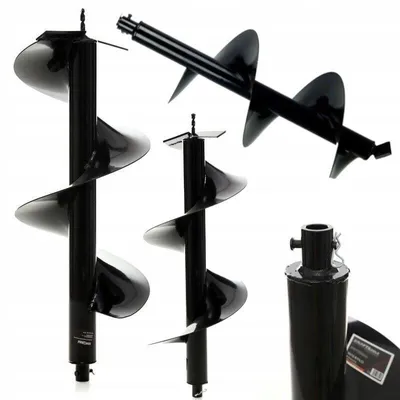 Produktbild von Ø 300mm 800 mm Erdlochbohrer Erdbohrer Erdaufbereiter Bohrer Pfahlbohrer NEU PRO