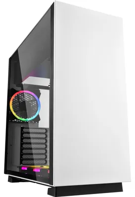 Produktbild von Sharkoon PURE STEEL White RGB, Tower-Gehäuse, (gehärtetes Glas)
