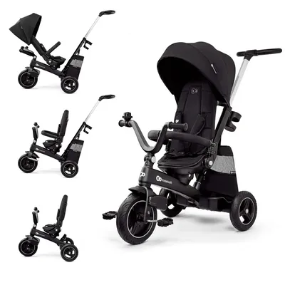 Obrázok produktu pre Kinderkraft EASYTWIST trojkolka 5v1 s otočným sedadlom 360° CLICK&TWIST, čierna farba