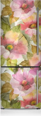 Produktbild von Magnetfolie Magnete Küche Kühlschrank Dekoration 70x190 cm - Lackierte Blumen