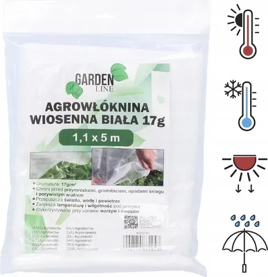 Image de Agrowvlöiechtungsspinnvlies Protection De Printemps Pour Jardin 1,1 X 5 M 17 G
