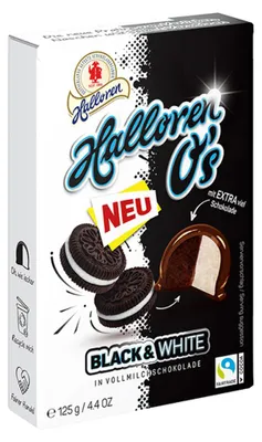 Produktbild von Halloren O's Black & White (125 g)
