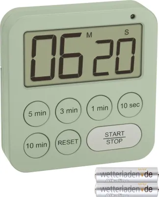 Produktbild von TFA 38.2056.04 Digitaler Timer und Stoppuhr Eieruhr Zeitmesser : mit Batterien
