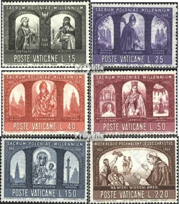 Produktbild von Briefmarken Vatikanstadt 1966 Mi 502-507 (kompl.Ausg.) postfrisch Sondermarken