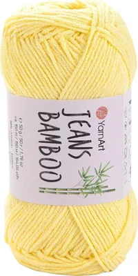 Produktbild von Yarn Art Jeans Bamboo 104 Yellow Strickgarn