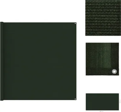Image de vidaXL Tapis de tente 200 x 400 cm Vert foncé - Accessoires pour tentes