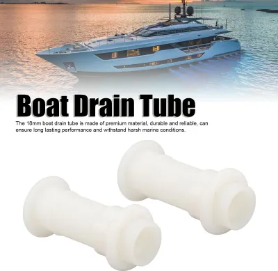 Produktbild von 2 Stück Bootsablaufrohr 18 mm langlebig einfache Installation Rumpfrohr für Yacht Marine