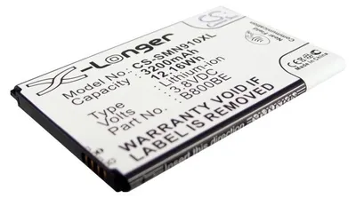 Image de TECHTEK Batterie compatible avec [Samsung] Galaxy Note 3, Galaxy Note 3 LTE, Galaxy Note III, SC-01F, SCL22, SGH-N075, SM-N900, SM-N9000, SM-N9002, S