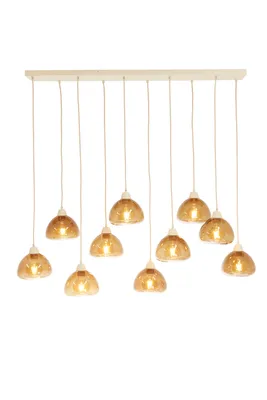 Produktbild von Light & Living - Hängelampe BISHO - 120x19x14cm - Braun