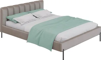 Obrázok produktu pre Selsey Milanno - Čalúnená posteľ 160x200 cm s lamelovým roštom a velúrovým poťahom, béžová