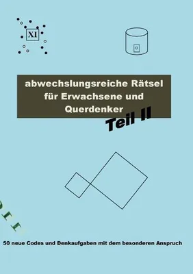 Immagine prodotto di Abwechslungsreiche Rätsel für Erwachsene und Querdenker Teil 2