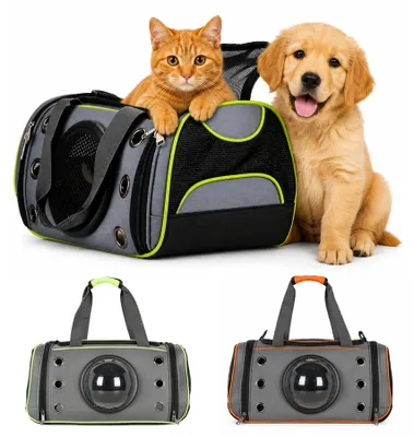 Produktbild von Katzentragetasche faltbar, für Katzen und kleine Hunde, mit Tragegriff, 40x25x25 cm, für den Transport