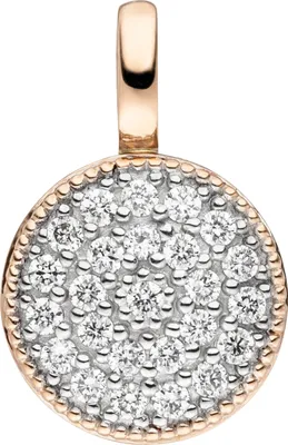 Produktbild von JOBO Anhänger 585 Gold Rotgold 24 Diamanten Brillanten