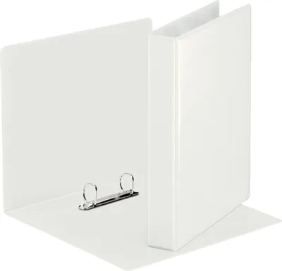 Immagine prodotto di Cartella di presentazione ad anelli Esselte, con tasche, A5, PP, 2 anelli, 25 mm, bianco