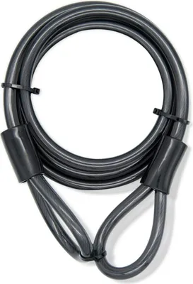 Produktbild von Fahrrad Motorrad Schloss 2m x  12mm Stahlseil Stahlkabel Schlaufenkabelschloss