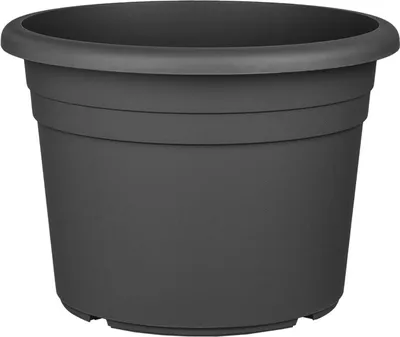 Produktbild von BigDean 9X Blumentopf Ø 40 cm Farbe Anthrazit Kunststoff Pflanztopf Containertopf Übertopf Pflanzkübel rund 40 x 28 cm