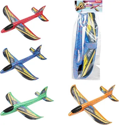 Produktbild von Toi-Toys Flugzeugspielzeug aus Schaumstoff, 36 cm, für Kinder ab 3 Jahre