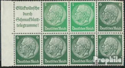 Produktbild von Briefmarken Deutsches Reich 1940 Mi Hbl99.2 mit Falz Hindenburg WZ 4
