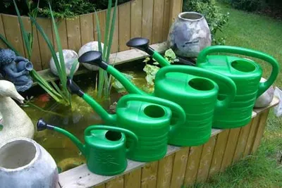 Produktbild von XCLOU GARDEN Gießkanne, Blumengießkanne mit Brause, grün, 13 Liter, 1 Stück