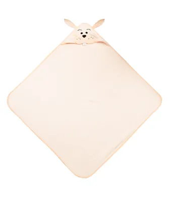 Produktbild von Sensillo - Baby-Handtuch mit Kapuze 100x100cm, Baby-Bademantel, Kaninchen - Rosa