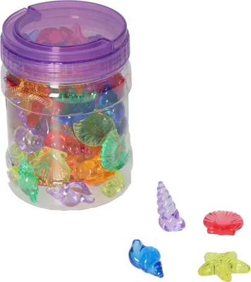 Produktbild von Transparente Muschelfiguren - 72 Stück