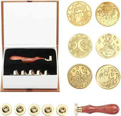 Produktbild von Wax Seal Stempel Set - Starry Moon - 6 Stück