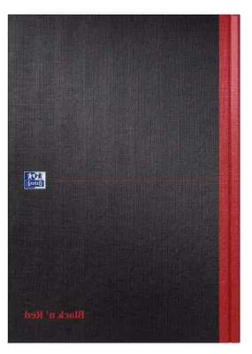 Productafbeelding van Notitieboek Hardcover - Schrift A4 - Maken van aantekeningen - Genaaid gebonden - 192 pagina's - Zwart