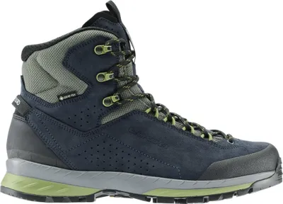A single hiking boot shown from the side against a white background.