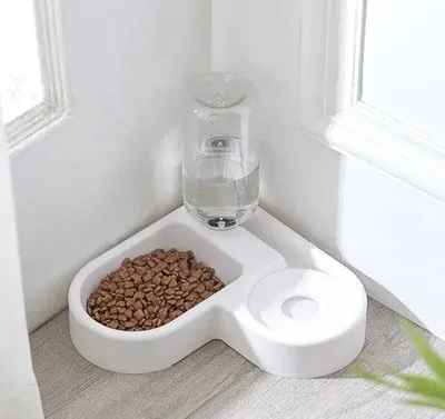 Produktbild von Doppeltes Futter- und Katzentoilette für Kleintiere und Haustiere