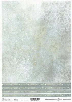 Produktbild von ITD Reispapier Decoupage Bastelpapier Serviettentechnik-R2231 Damastschablonen
