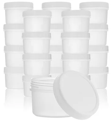 20er Set kleine Vorratsdosen 120ml stapelbar Kunststoff
