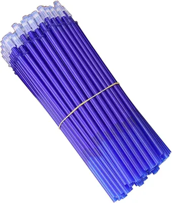 Produktbild von 50 radierbare Kugelschreiberminen, 0,5 mm, blau/schwarze Tinte, Schreibstifte, Geschenk für Studenten, Schrein