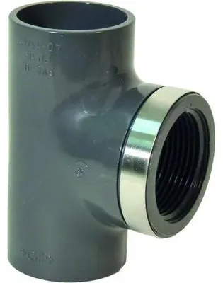 Immagine prodotto di Raccordo a T Georg Fischer GF a 90°, dello stesso diametro, in PVC-U, d 32x1" maschio, 1 pz.