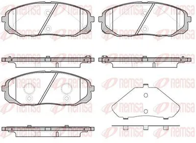 Produktbild von REMSA Bremsbeläge Satz Vorne Bremsklötze für KIA CARNIVAL / GRAND CARNIVAL III (VQ) 1647.12
