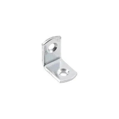 Produktbild von Hilber Winkel Winkelverbinder, L 25x25 mm, B 13 mm, 90 Grad, verzinkt, Verbindungswinkel für Holz, Möbel, und Metall, Befestigungswinkel