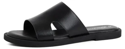 Produktbild von Tamaris Damen Flat Mules Leder, schwarz, 38 EU