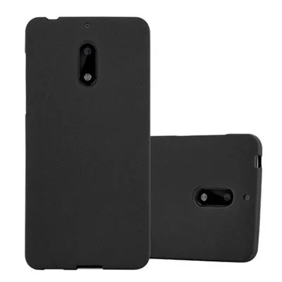 Produktbild von Cadorabo Schutzhülle für Nokia 6 2017 Hülle in Schwarz Handyhülle TPU Etui Cover Case