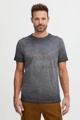 Produktbild von FQ1924 FQEmil Herren T-Shirt Kurzarm Shirt mit Print T-Shirt Rundhalsausschnitt Regular Fit hochwertige Baumwoll-Qualität