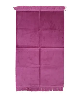 Zdjęcie produktu dla Dywan modlitewny dla muzułmanów bez wzoru 110 x 65 cm 400 g – różowy