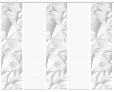 Produktbild von VISION S FLYNN Schiebegardine, halbtransparente Bambus-Optik, 260x60 cm, grau, Blätterdruck