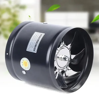 Obrázok produktu pre Priemyselný axiálny ventilátor – ventilačný/odťahový ventilátor – 15 cm – 600 m³/h – 2800 ot./min – 40 W – 220 V – reverzibilný – čierny