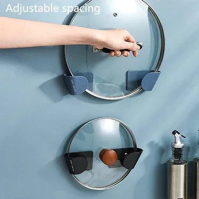 Immagine prodotto di Organizer da cucina in acciaio inossidabile con ripiano per padelle