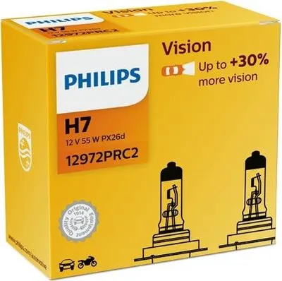 Produktbild von H7 PHILIPS Lampen Autolampen 12V 55W PX26d 12972PRC2