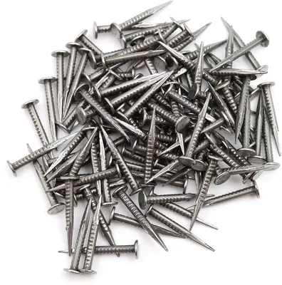 Design61 Stahlstifte 100x - 2,0 mm x 20 mm - Runde Flachkopf - Extra spitz
