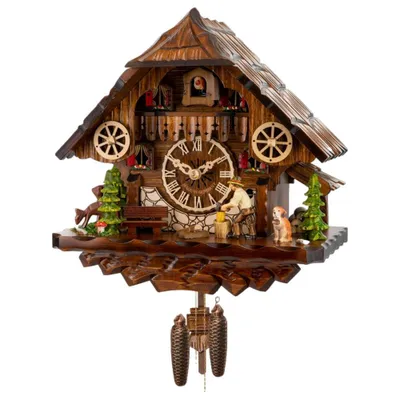 Obrázok produktu pre Engstler - 4411/8 - Kukučkové hodiny - 8-dňový reťazový strojček - Orech