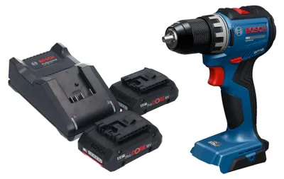 Zdjęcie produktu dla Wiertarko-wkrętarka akumulatorowa Bosch GSR 18V-52 Professional 18 V 70 Nm bezszczotkowa + 2 akumulatory ProCORE 4,0 Ah + ładowarka