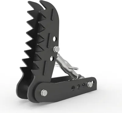Produktbild von Joma-Tech Baggerdaumen für Minibagger 1-3t, Niederhalter mechanisch, Oberlenker